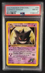 PSA 8 Sabrina's Gengar 29/132 1st Edition Gym Challenge Pokemon Graded Card